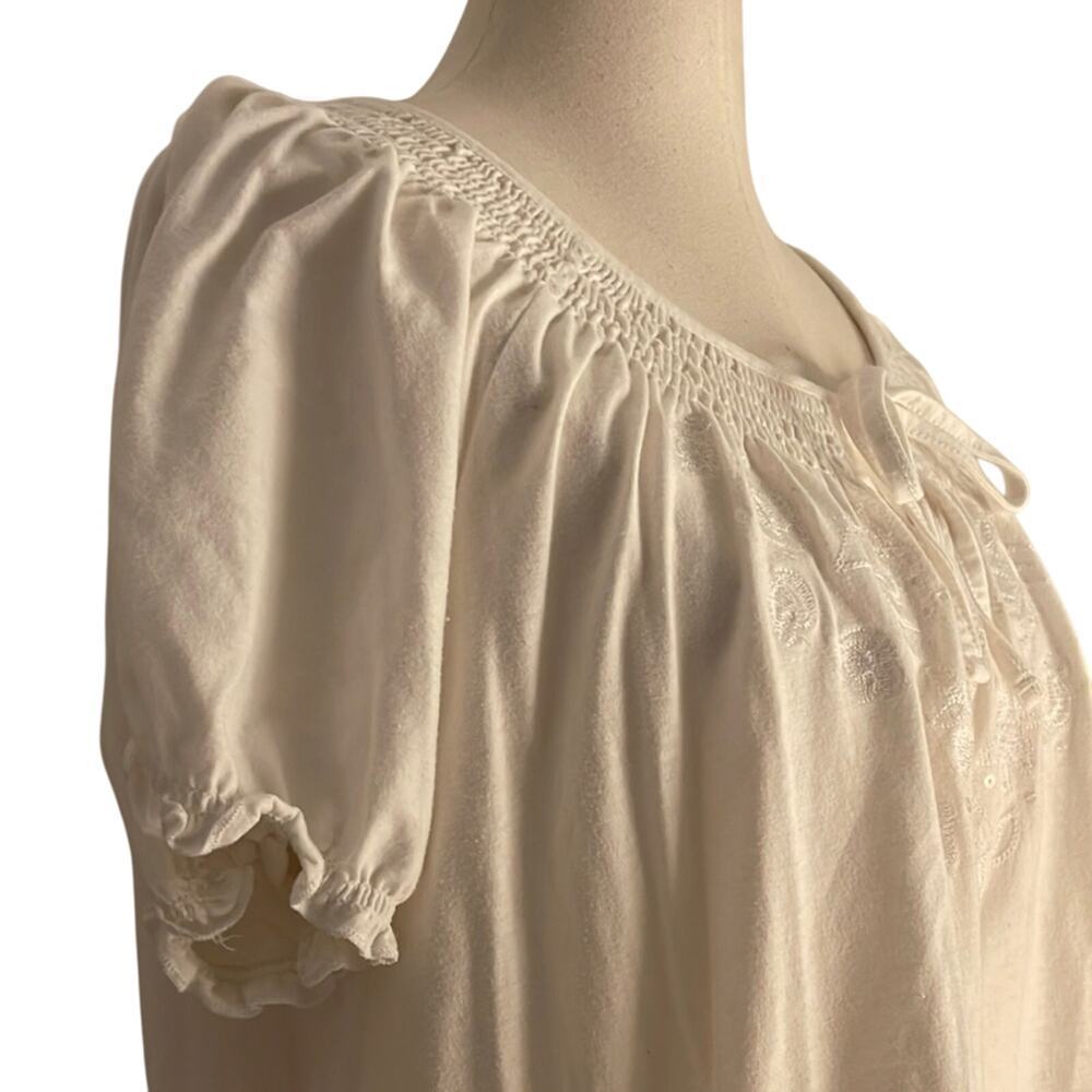 Carolyn Taylor White Peasant Top | Size 2X - Picture 3 of 6